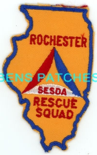 ILLINOIS,ROCHESTER SESDA RESCUE SQUAD 1 STATE SHAPED